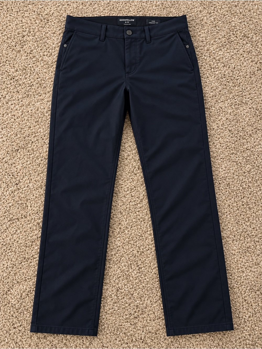 Goodfellow & Co Navy Straight-Leg Chinos